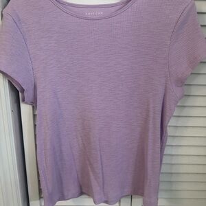 American Eagle Outfitters Purple Short Sleeve Tee